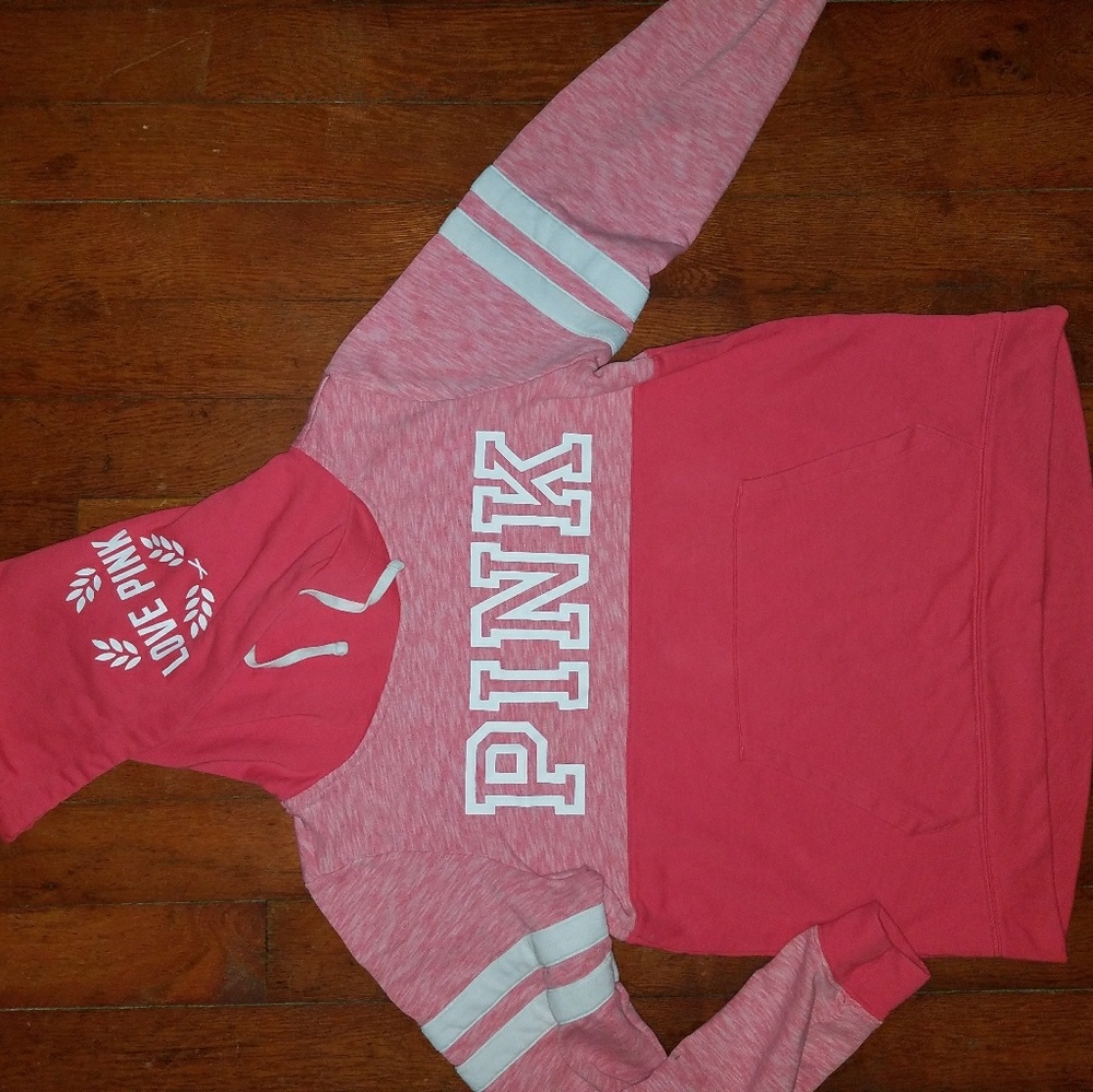 PINK crossneck hoodie